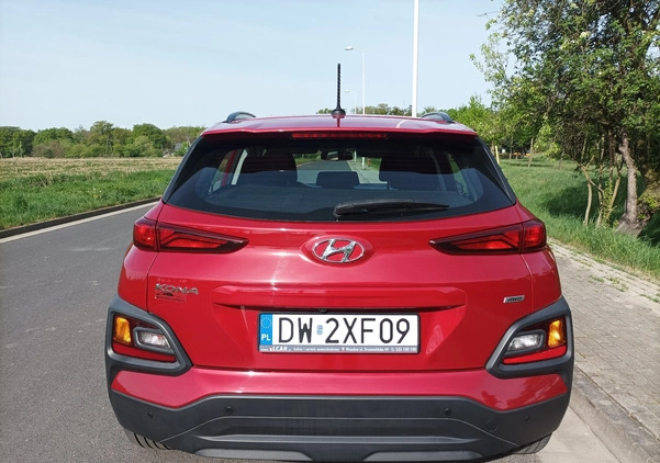 Hyundai Kona cena 83500 przebieg: 23000, rok produkcji 2020 z Wrocław małe 121